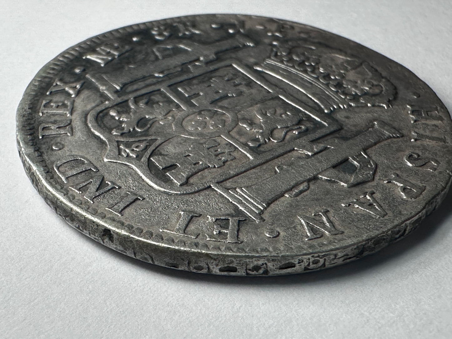 8 reales Fernando VII 1810 Lima "busto Indígena"