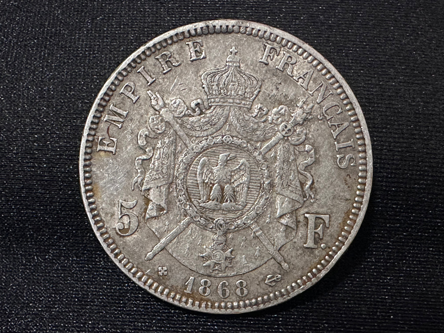 5 francos Napoleón III 1868 BB