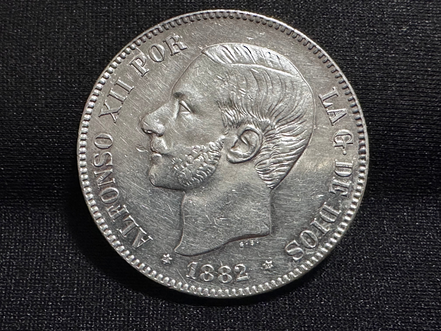 5 pesetas Alfonso XII 1882/1 (*18-82)