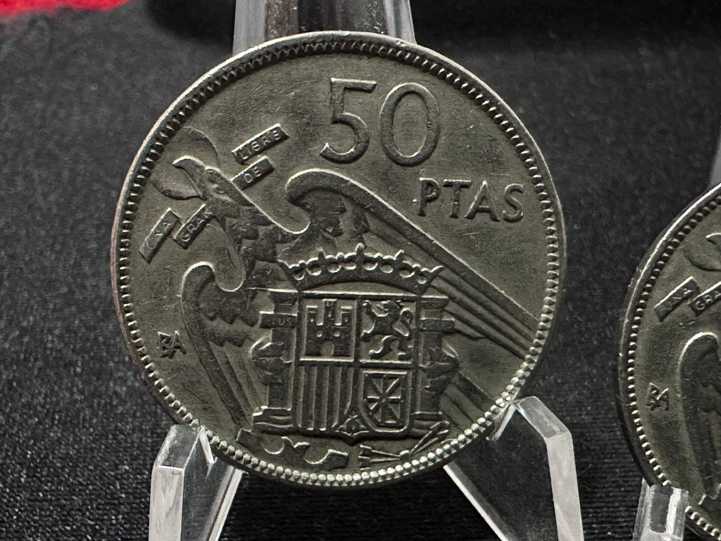 5, 25 y 50 pesetas Franco 1957 B.A