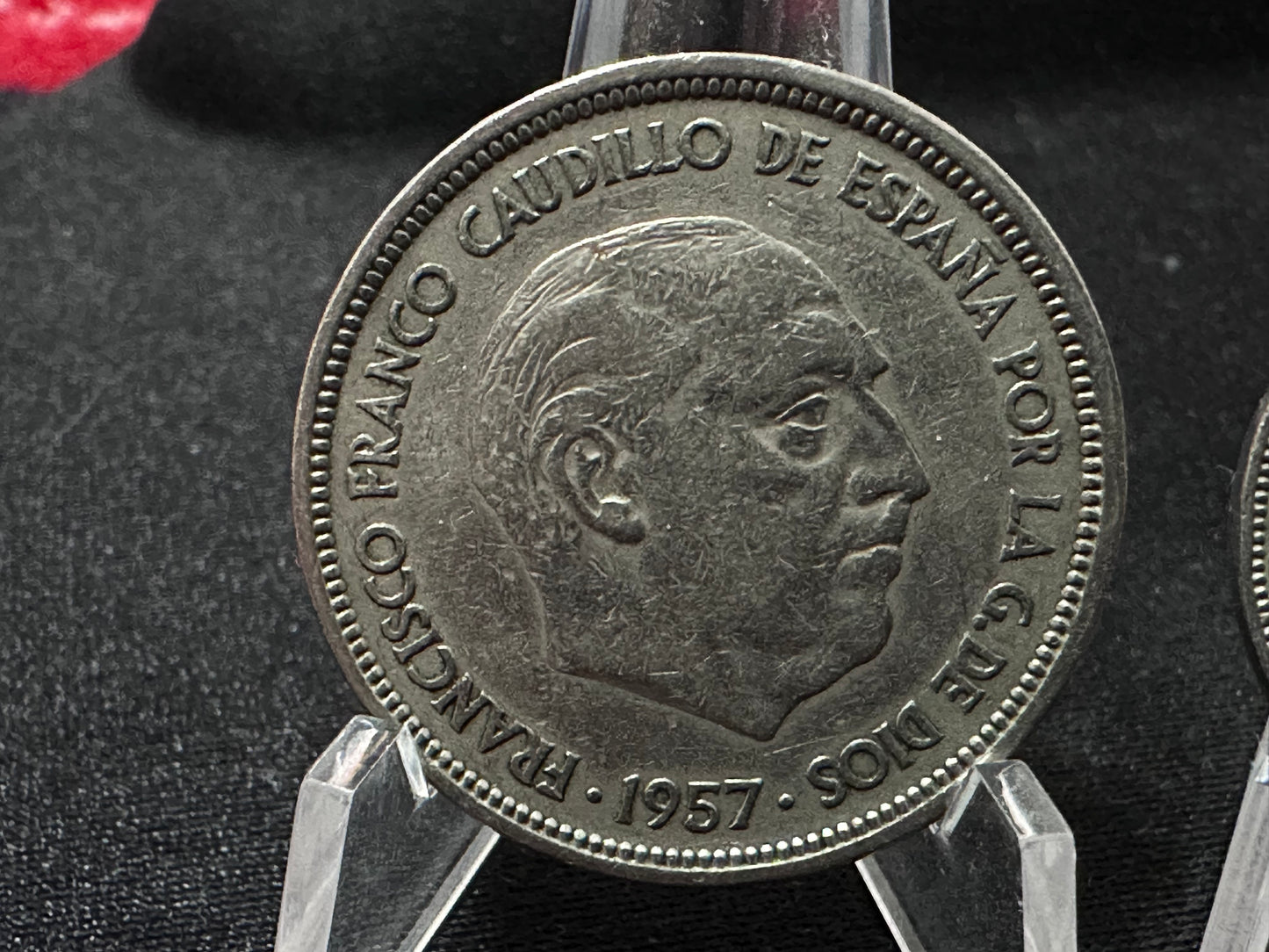 5, 25 y 50 pesetas Franco 1957 B.A