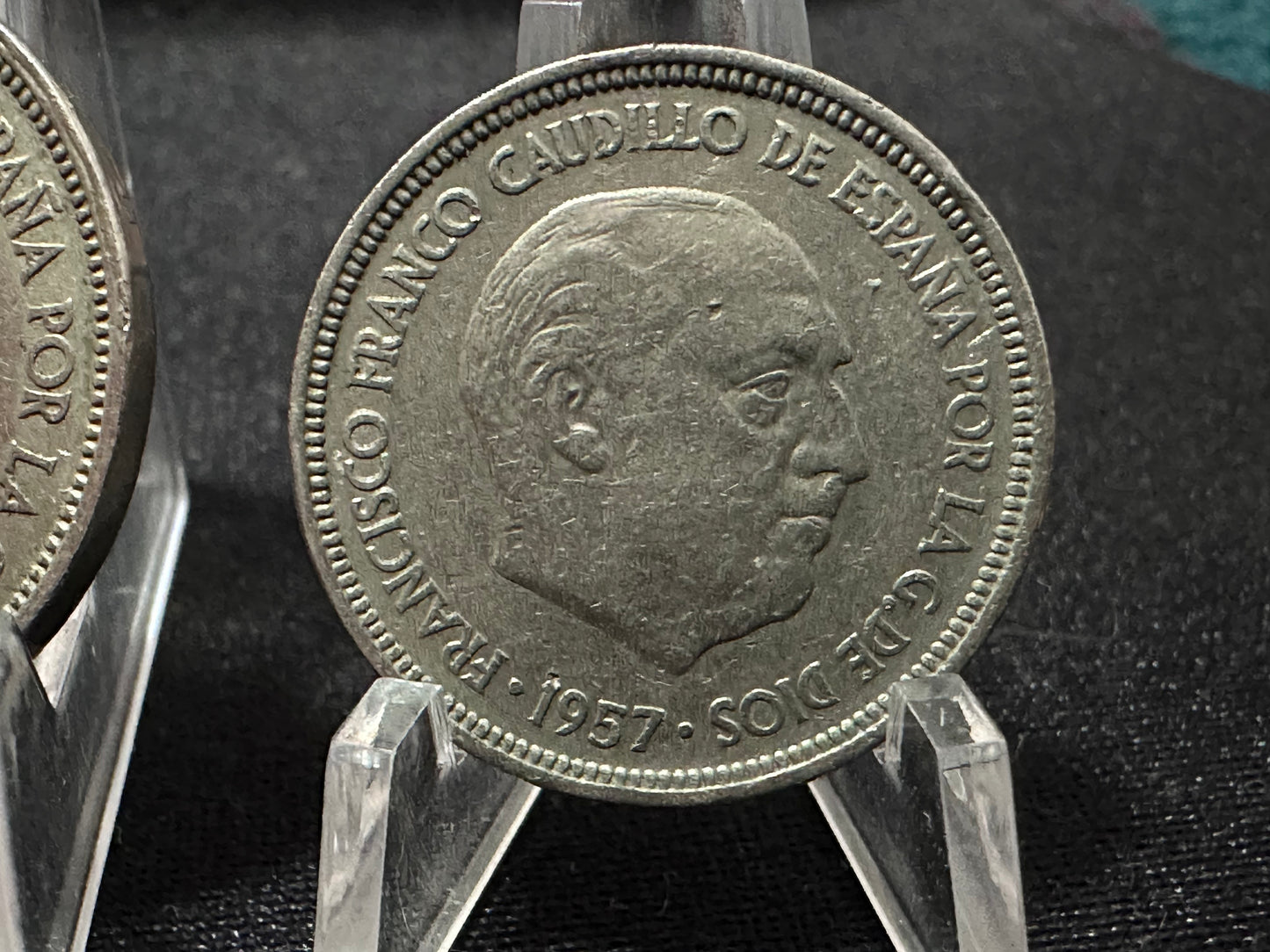 5, 25 y 50 pesetas Franco 1957 B.A