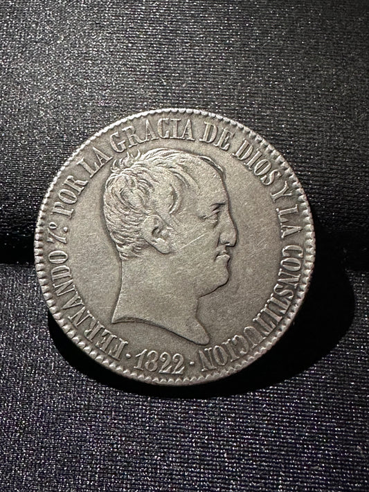 20 reales Fernando VII 1822 Madrid