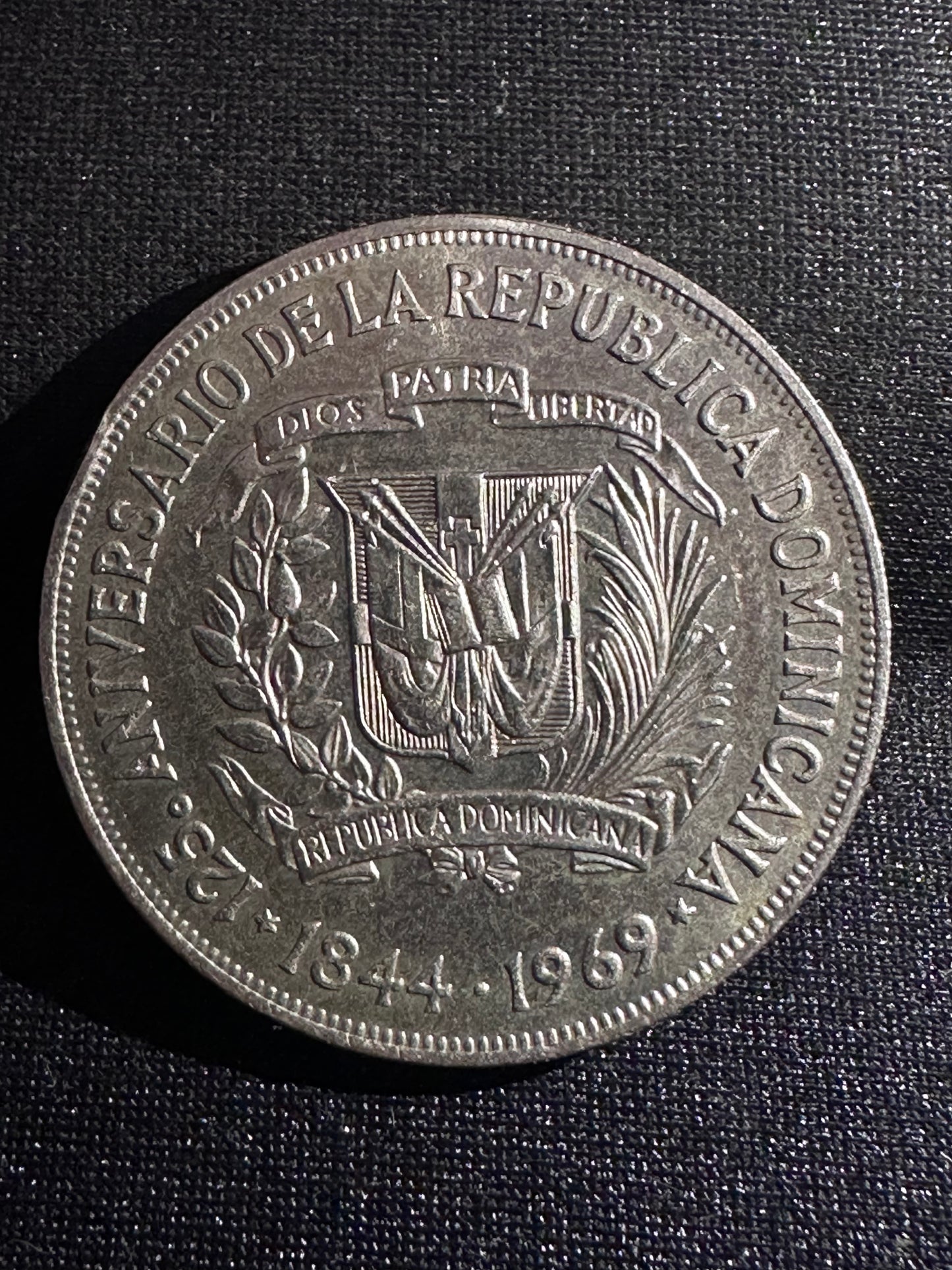 1 peso República Dominicana 1969