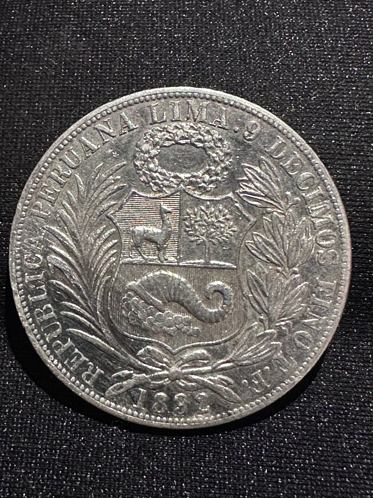 1 Sol Peru 1892