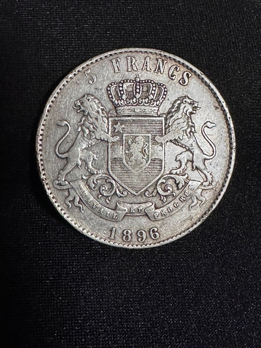 5 francos Congo-Belga 1896/94