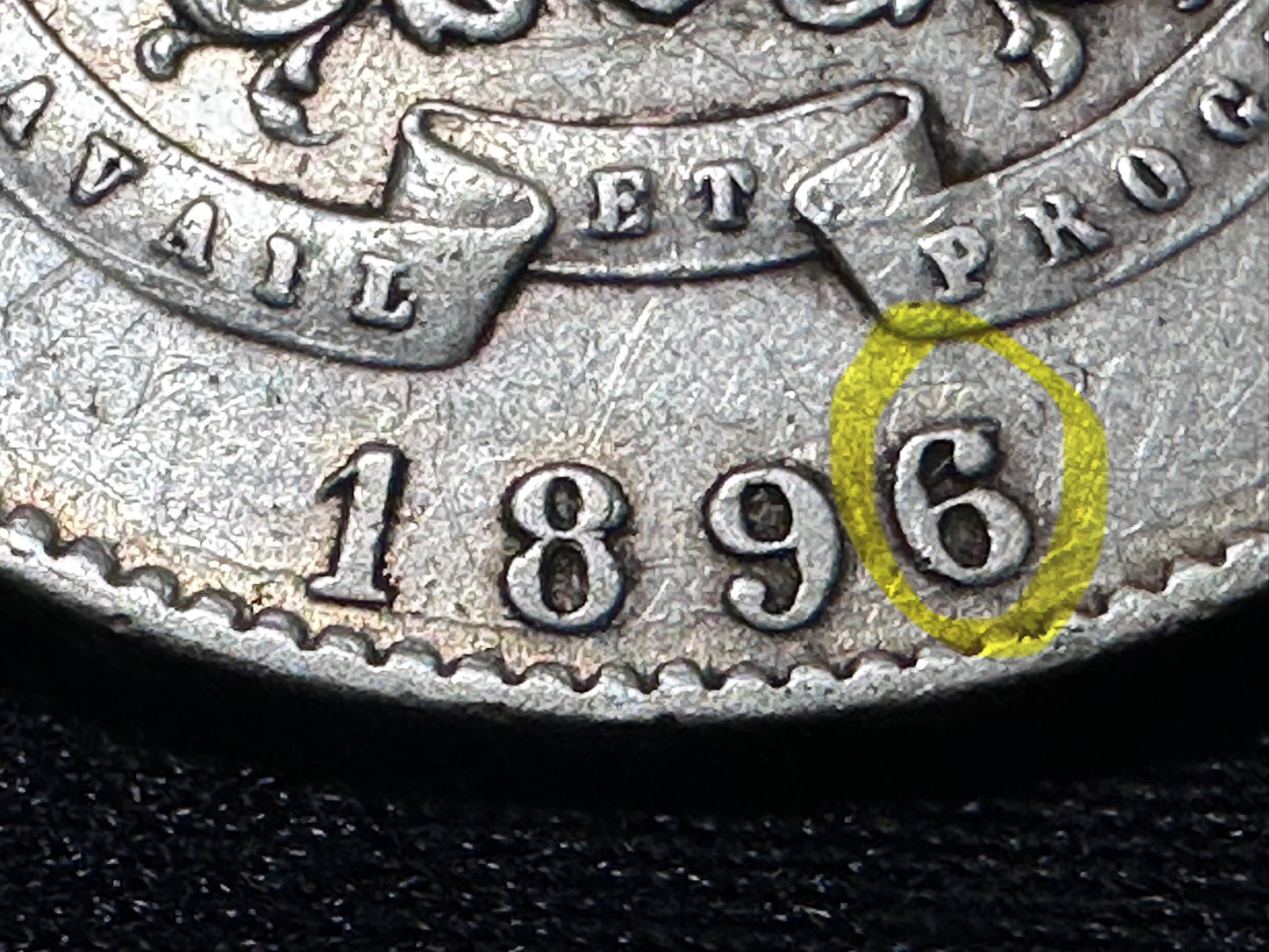 5 francos Congo-Belga 1896/94