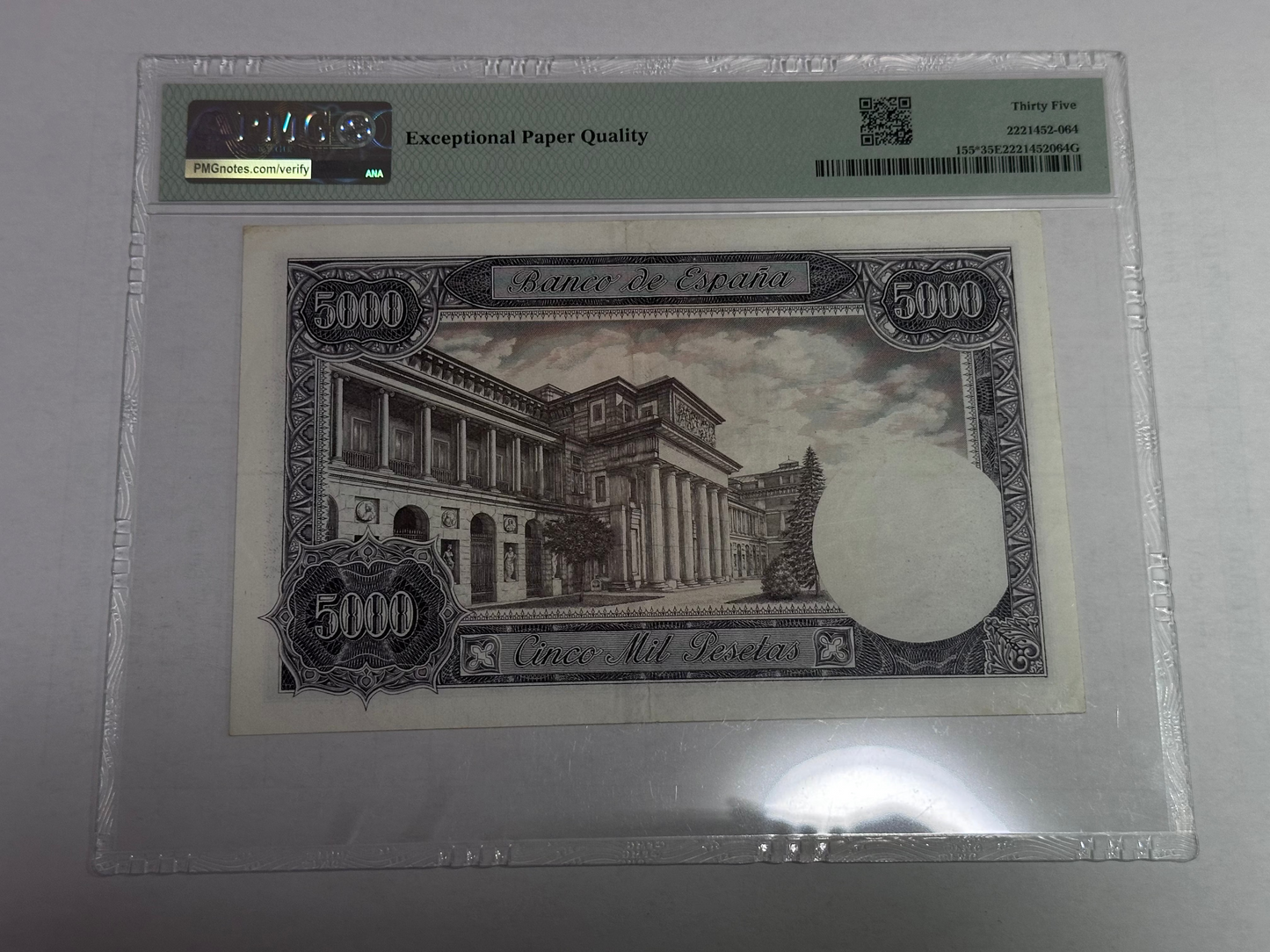 Billete de 5000 Pesetas 1976