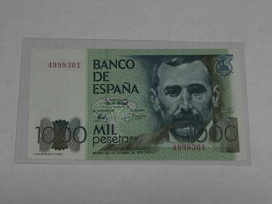 Billete de 1000 pesetas 1979