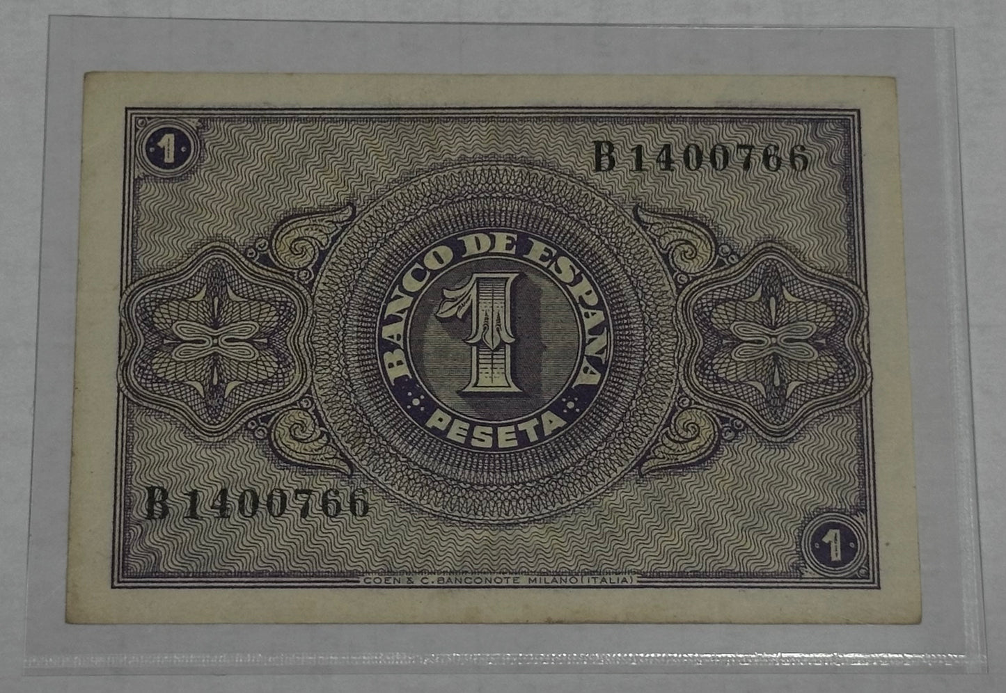 Billete 1 peseta 1938