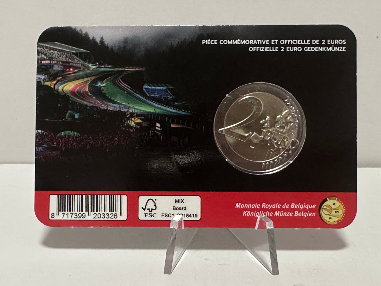 2 euros Belgica 2025 "Spa Francorchamps"