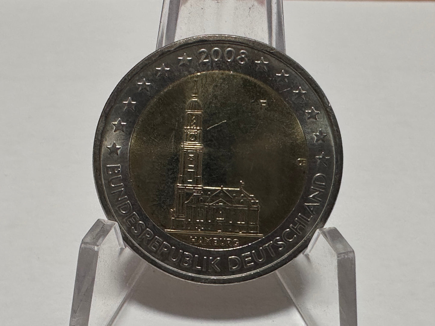 2 euros Alemania 2008 F "Error de Mapa"