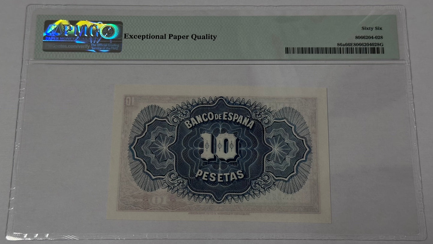 Billete de diez Pesetas 1935