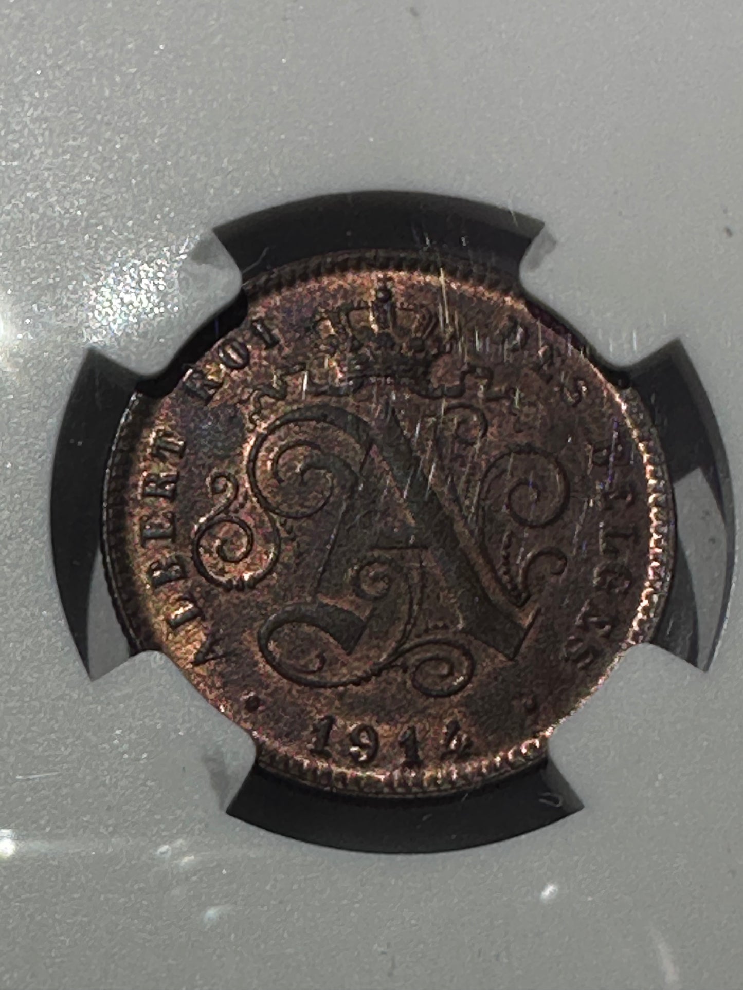 2 Centimes 1914 Bélgica