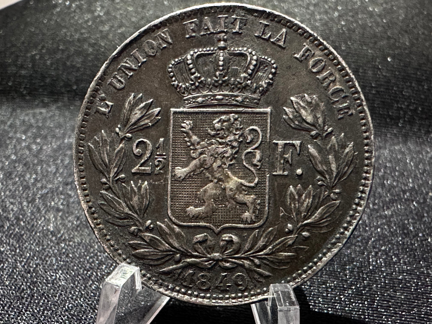 2 1/2 Francs 1849 Bélgica