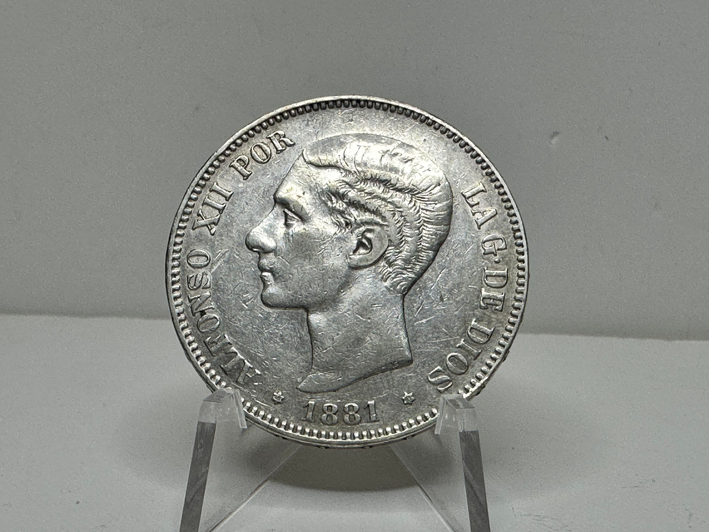 5 Pesetas de Alfonso XII 1881