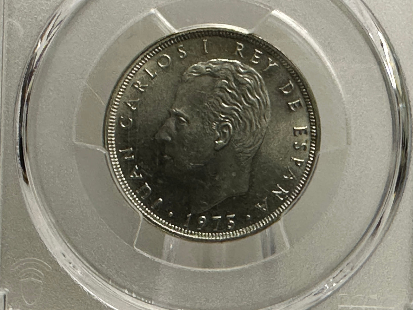 25 Pesetas Juan Carlos 1975 *80 Variante (girado)