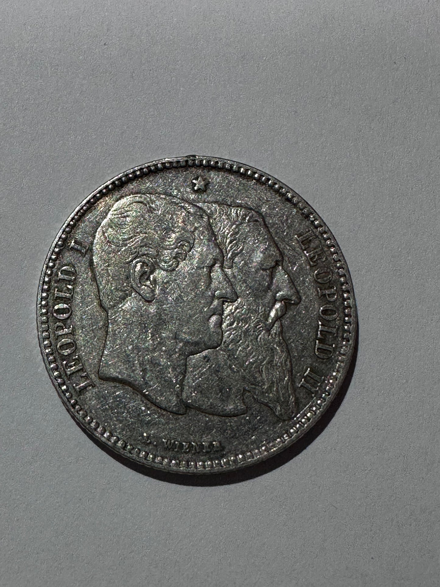 2 Francos 1880 Belgica