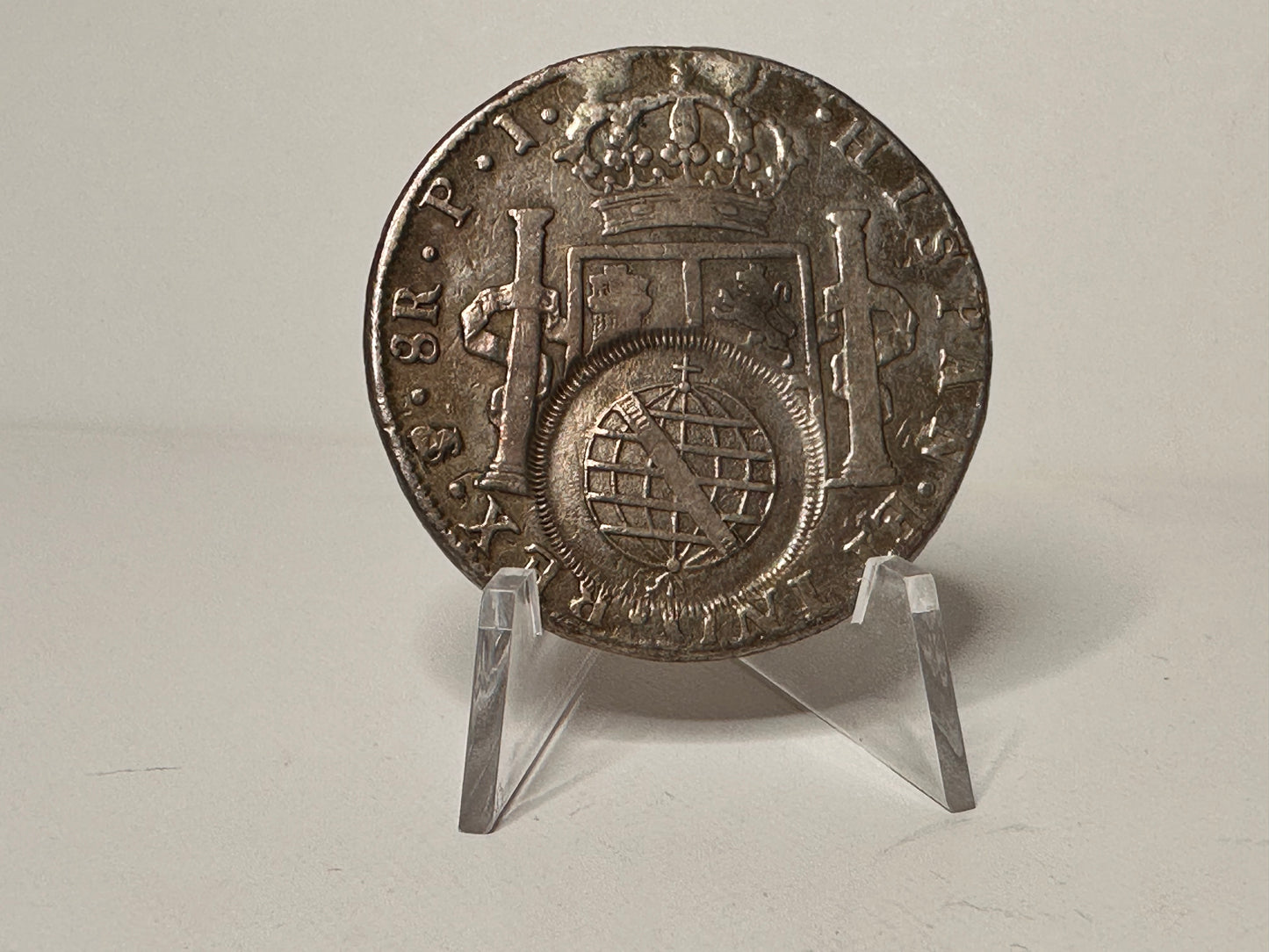 8 Reales Carlos IV 1808 Bolivia Doble Resello Brazil