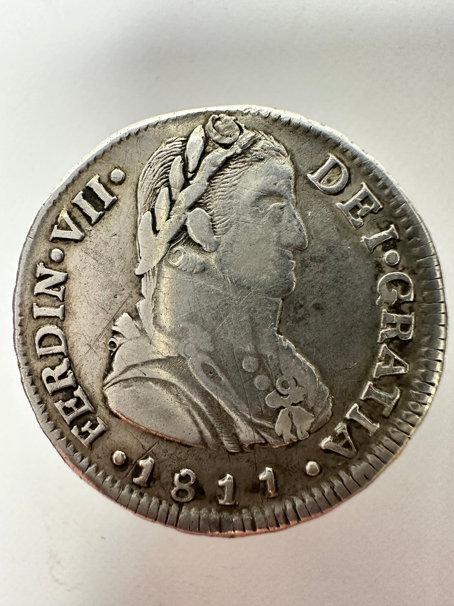 Fernando VII (1808-1833) 2 Reales 1811 Busto almirante