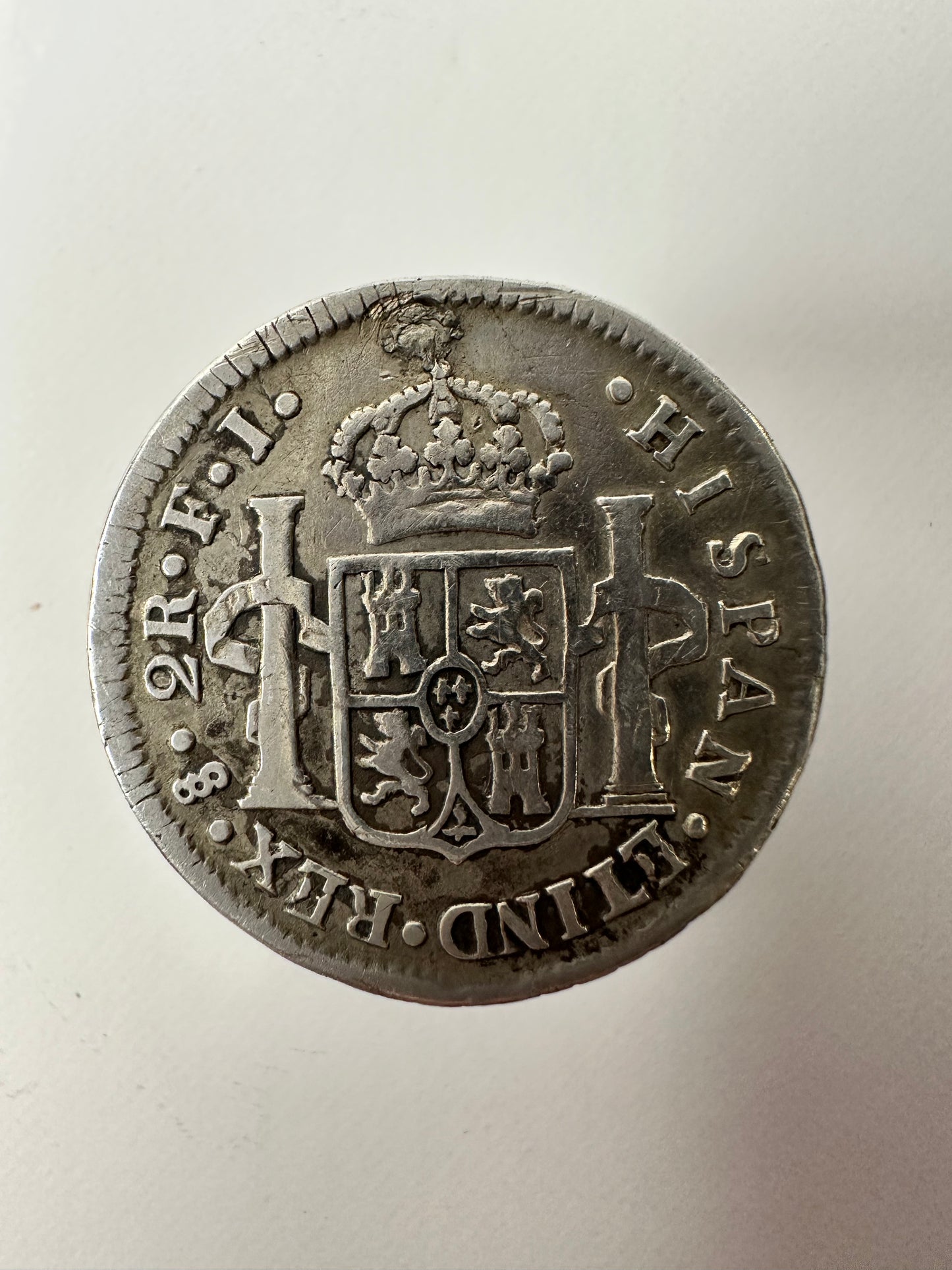 Fernando VII (1808-1833) 2 Reales 1811 Busto almirante