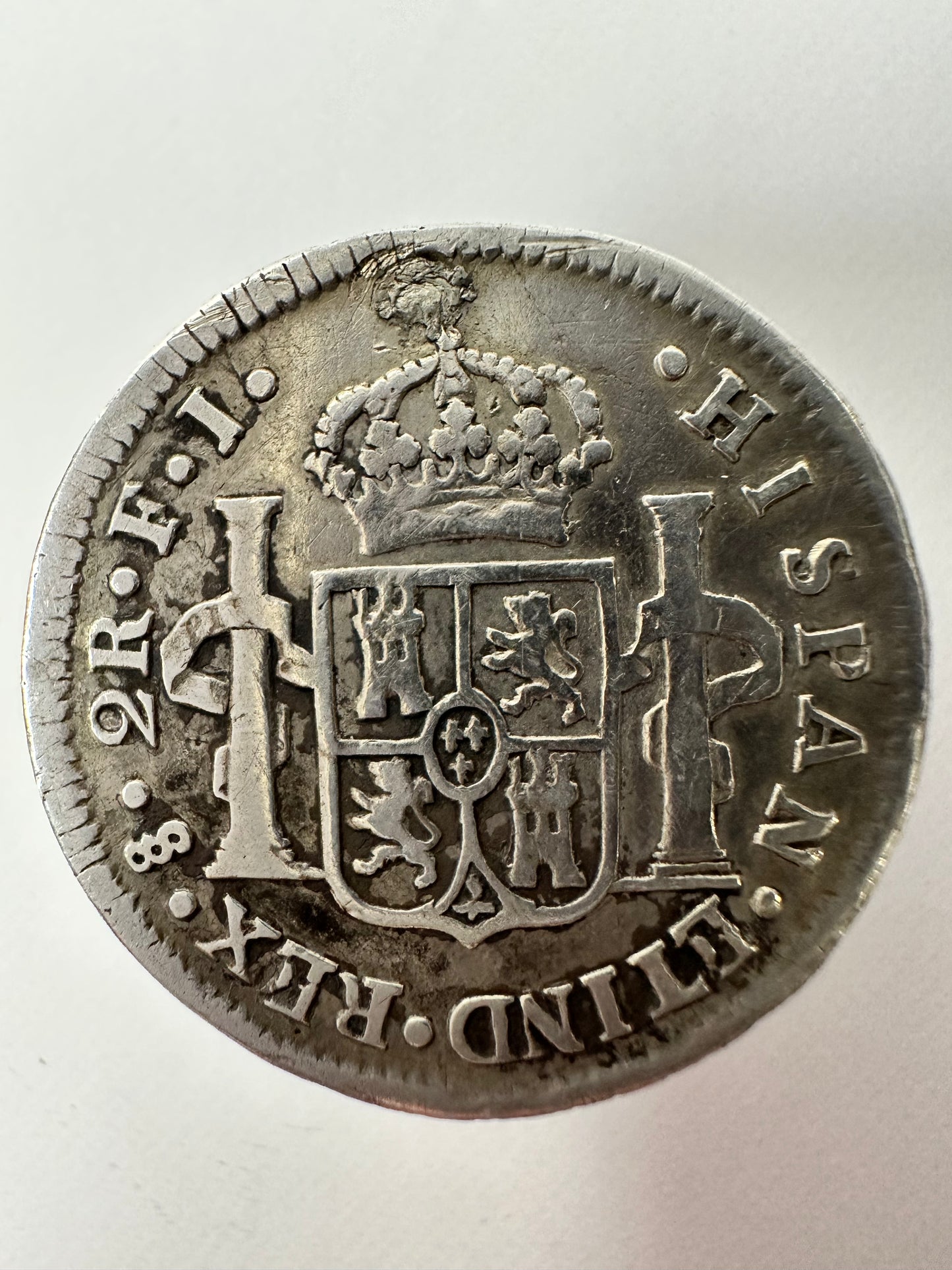 Fernando VII (1808-1833) 2 Reales 1811 Busto almirante