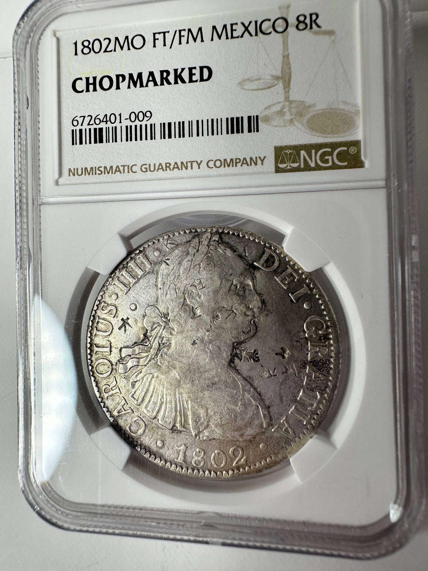 Carlos IV (1789-1808) 8 Reales 1802 Mexico FT/FM