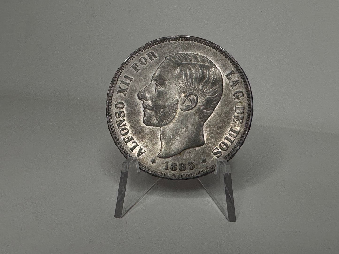 Alfonso XII 5 Pesetas 1885 *18*87