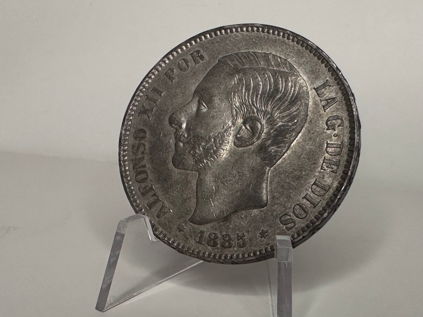 Alfonso XII 5 Pesetas 1885 *18*87