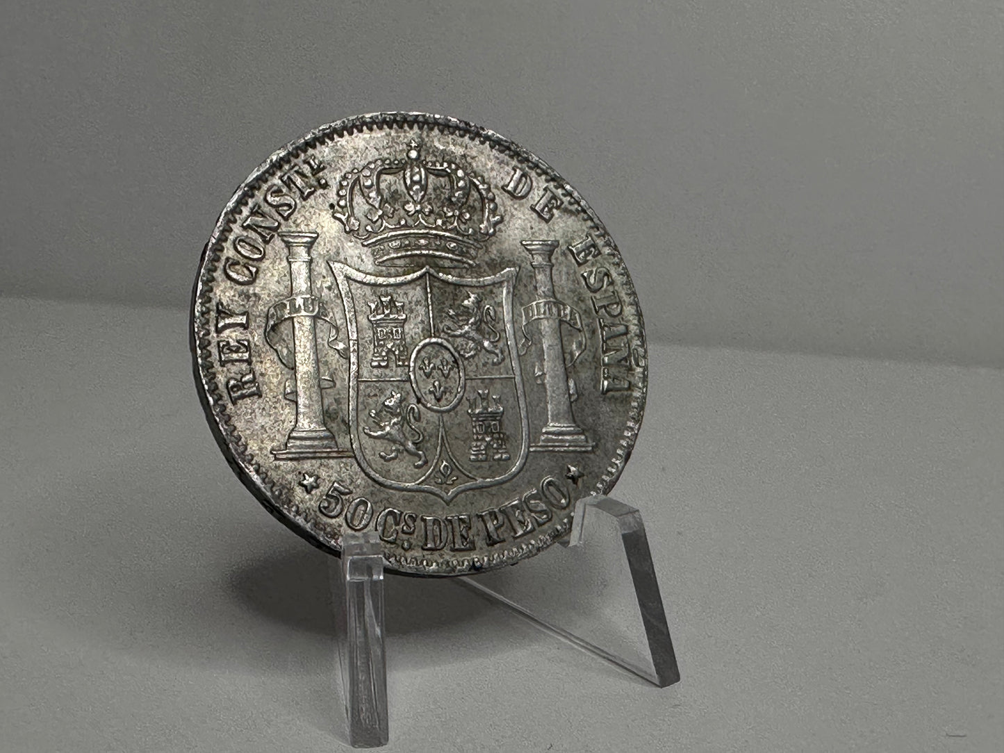 Alfonso XII 50 centavos de Peso 1885