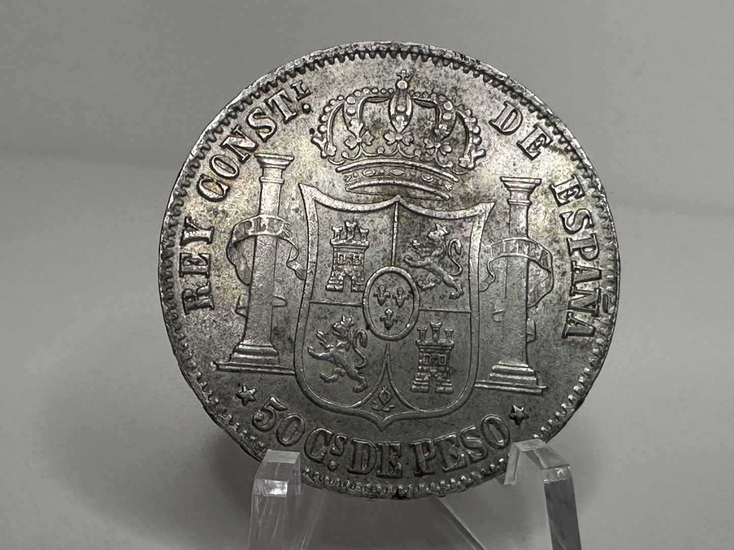 Alfonso XII 50 centavos de Peso 1885