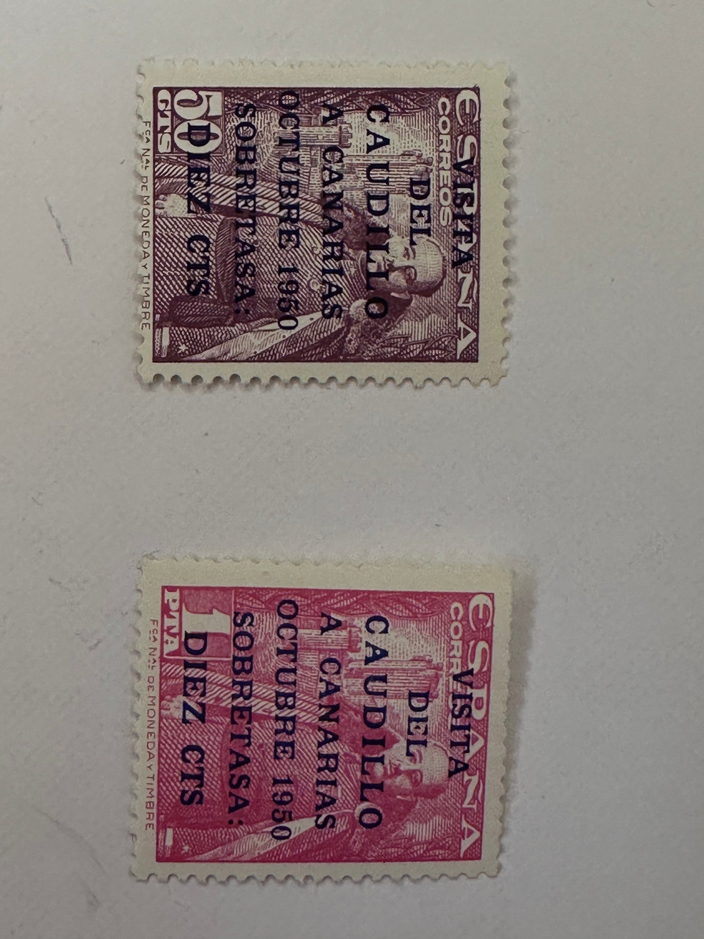 España 1951 Edifil 1088/1089 Caudillo