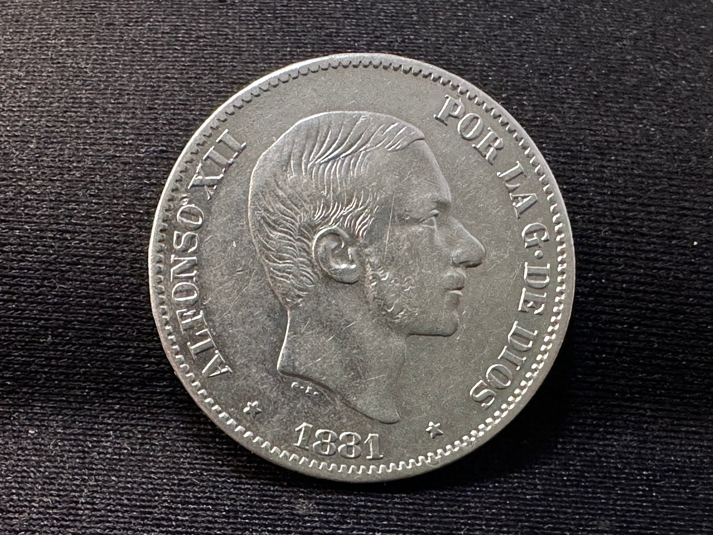 50 centavos Alfonso XII 1881 Manila