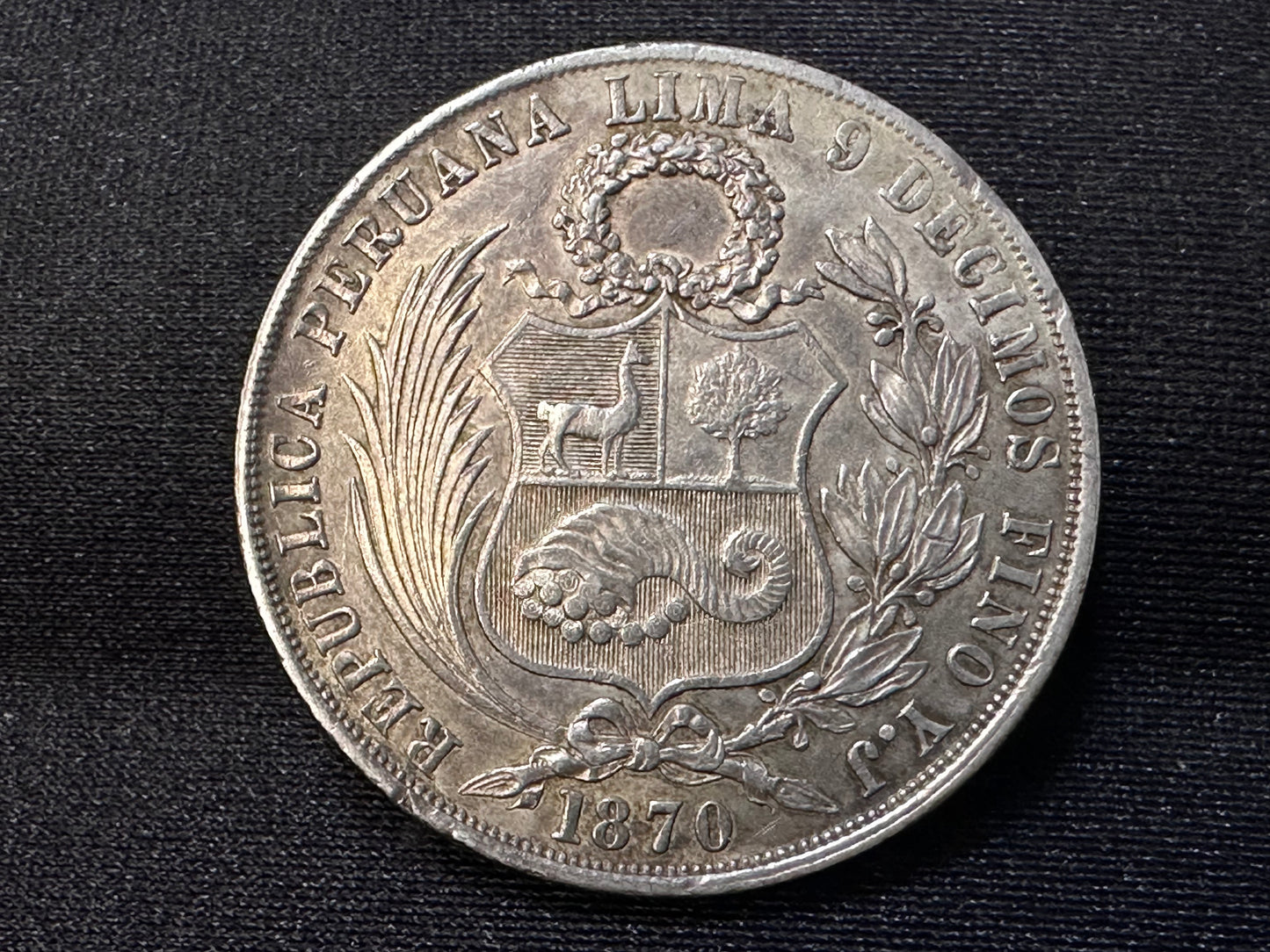 1 Sol Peru 1870 YJ
