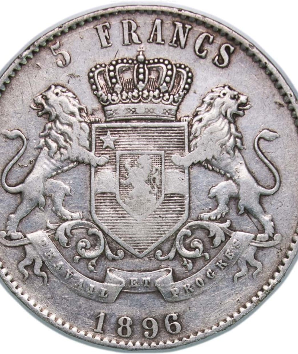 5 francos Congo-Belga 1896/94