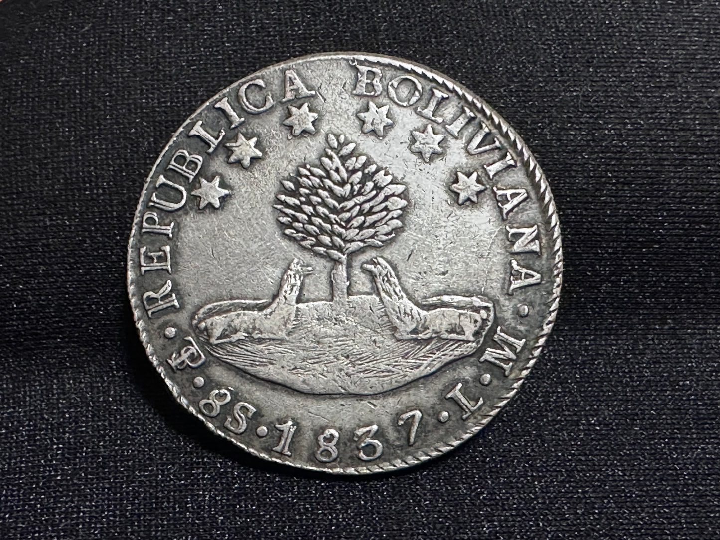 8 Soles 1837 Potosi