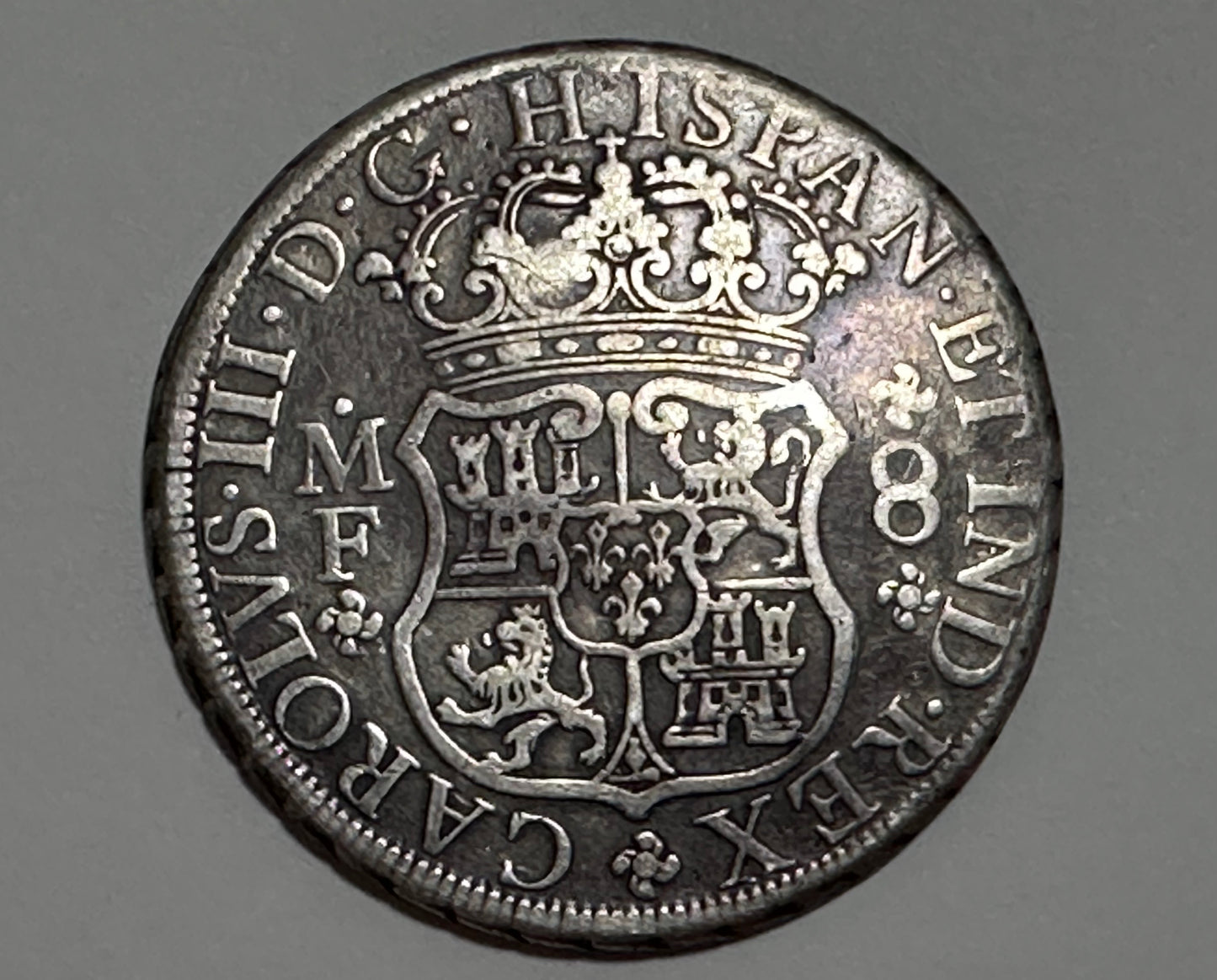 8 Reales 1770 Carlos III  México