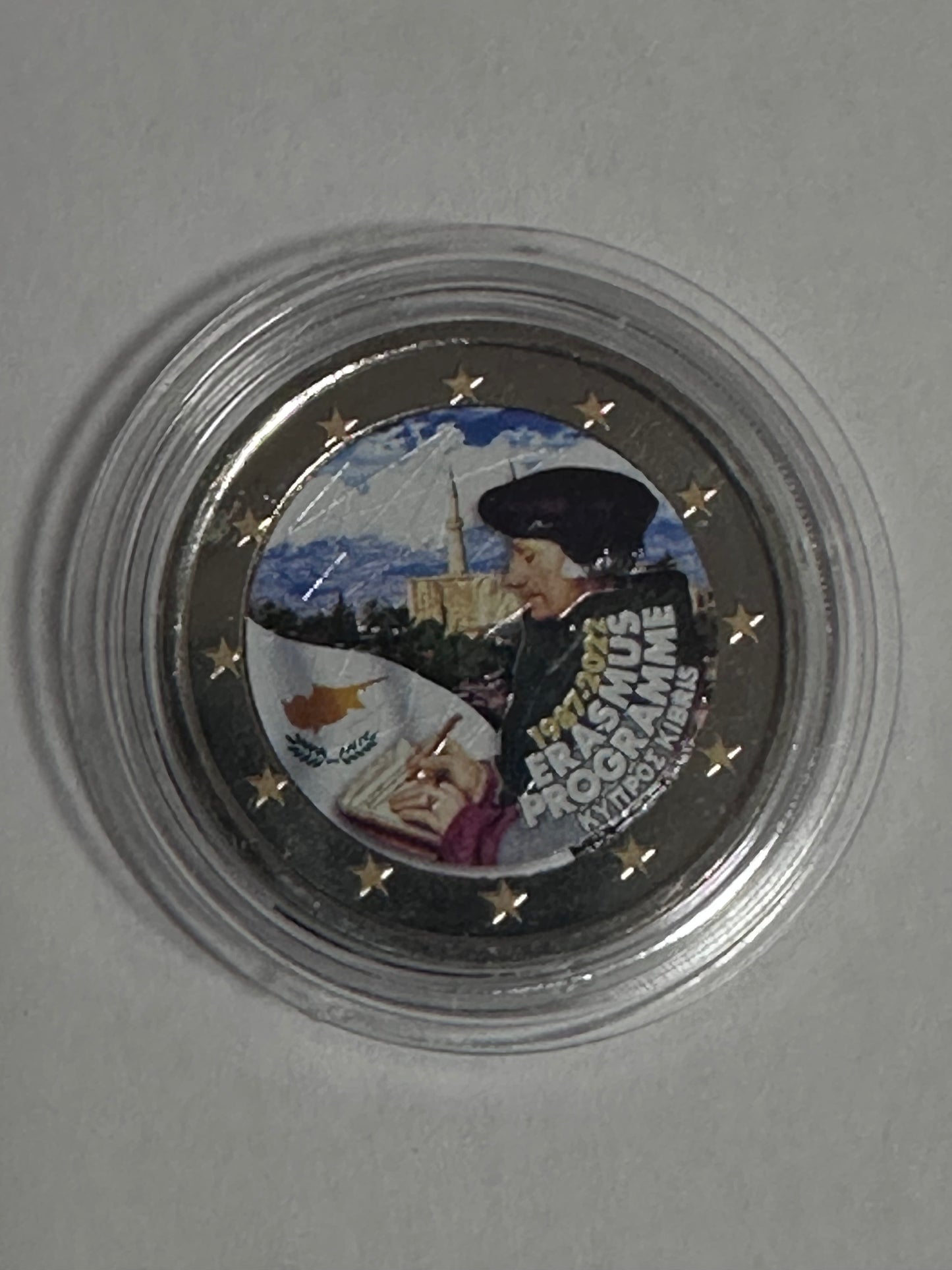 2 Euros Chipre 2022 Erasmus Color
