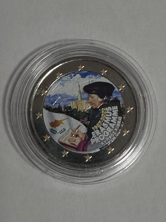 2 Euros Chipre 2022 Erasmus Color