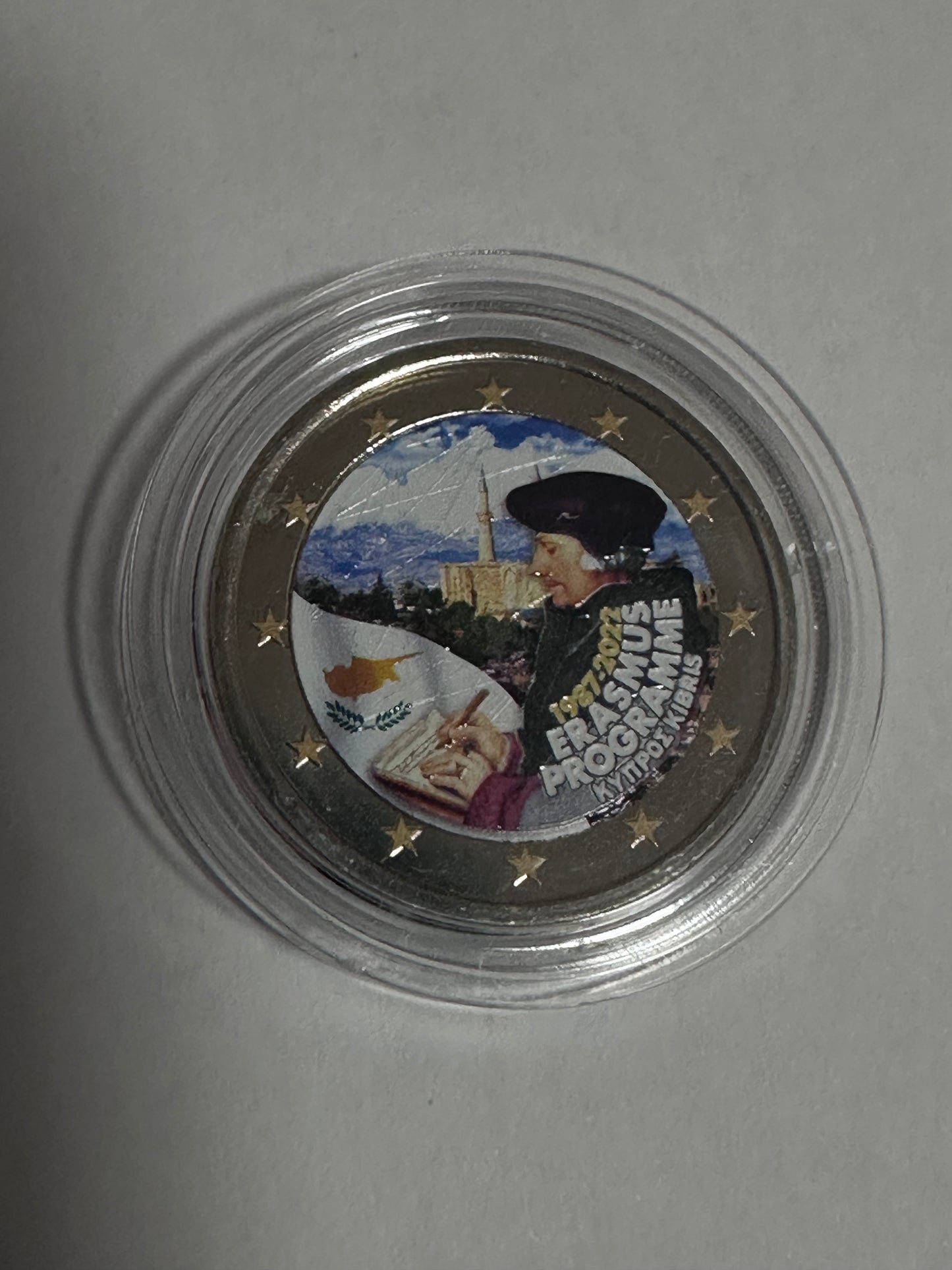 2 Euros Chipre 2022 Erasmus Color
