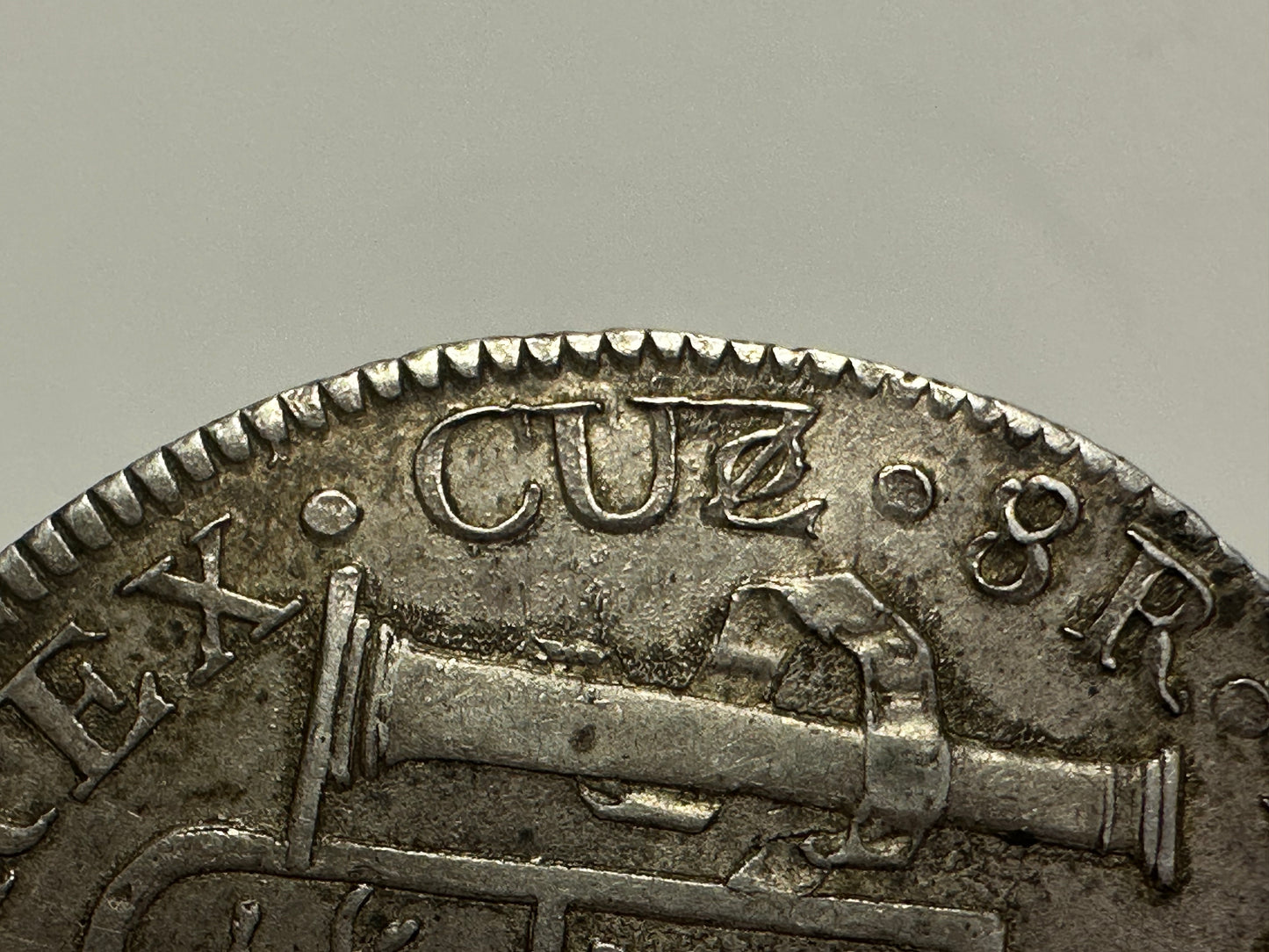 8 reales Fernando VII Cuzco