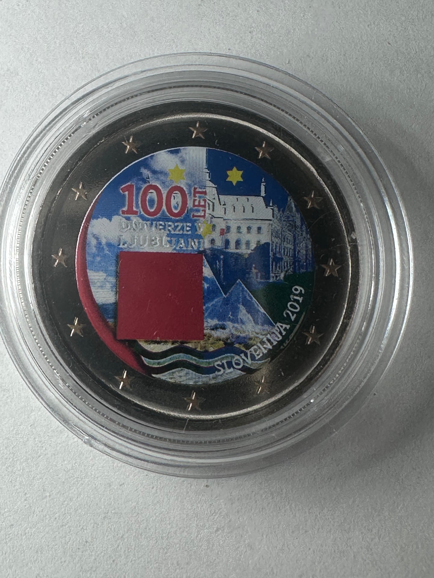2 euros 2019 Eslovenia Universidad en Color