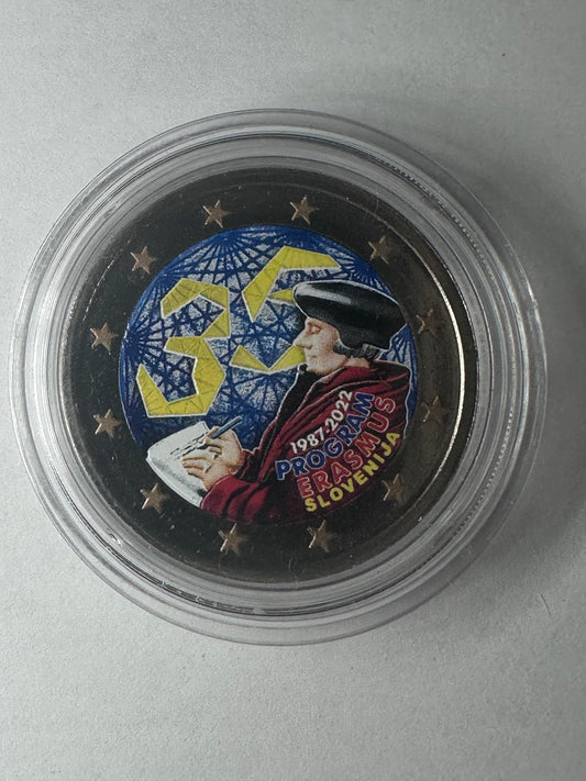 2 euros Eslovenia 2022 Erasmus Color