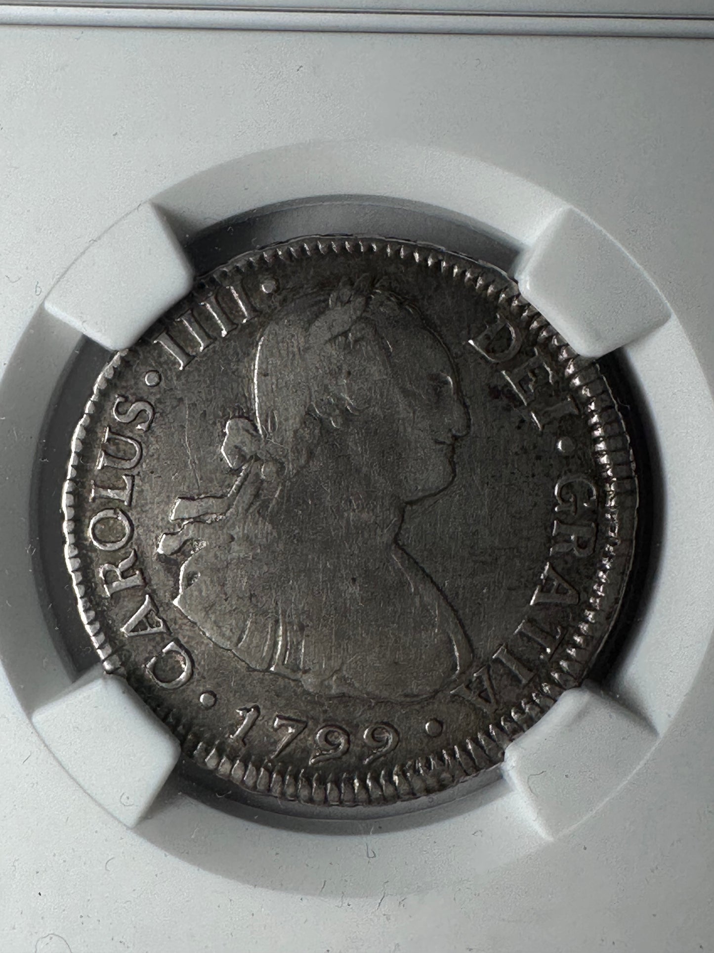 2 reales Carlos IV 1799 Chile