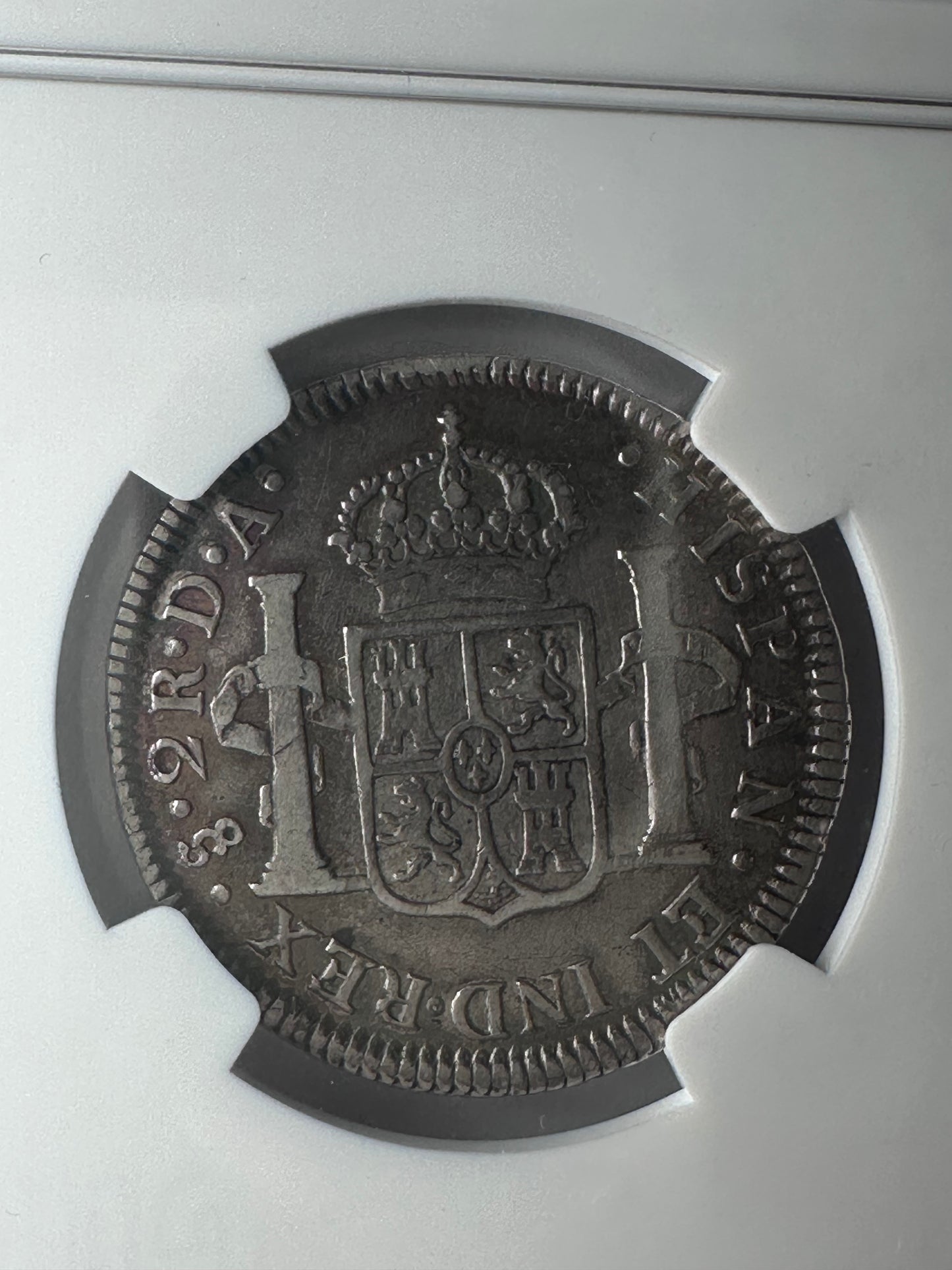 2 reales Carlos IV 1799 Chile