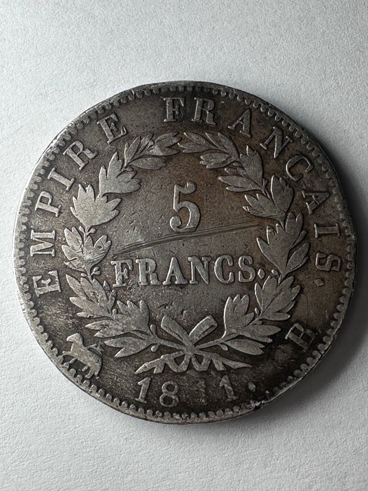 5 Francos Francia 1811  Napoléon "B"