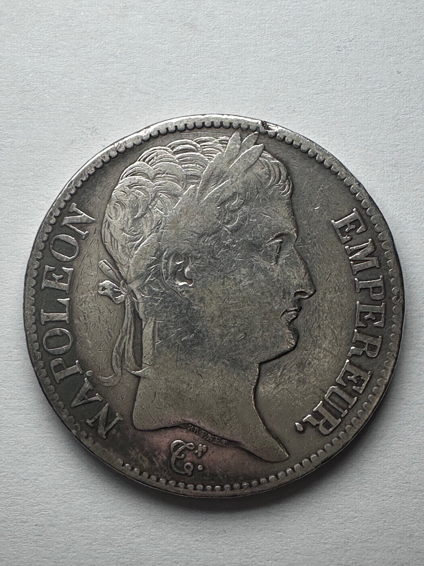 5 Francos Napoleon 1810 "L"  Izquierda Bayonne
