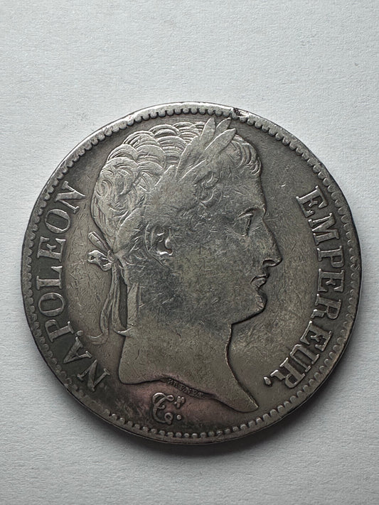 5 Francos Napoleon 1810 "L"  Izquierda Bayonne