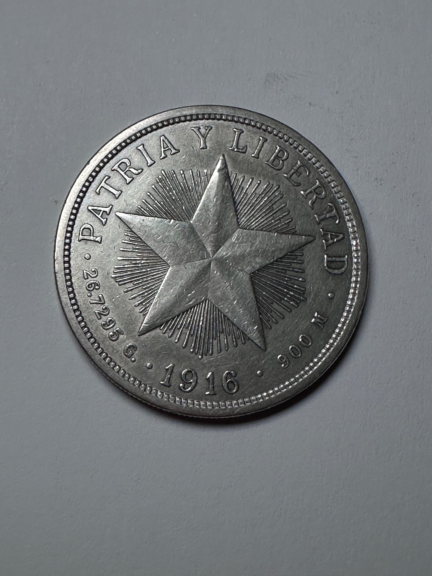 1 peso 1916 Cuba