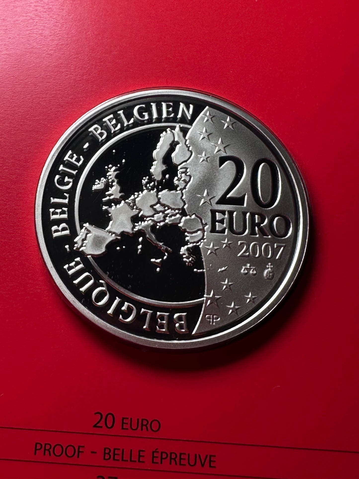 20 euros Belgica 2007 Hergé